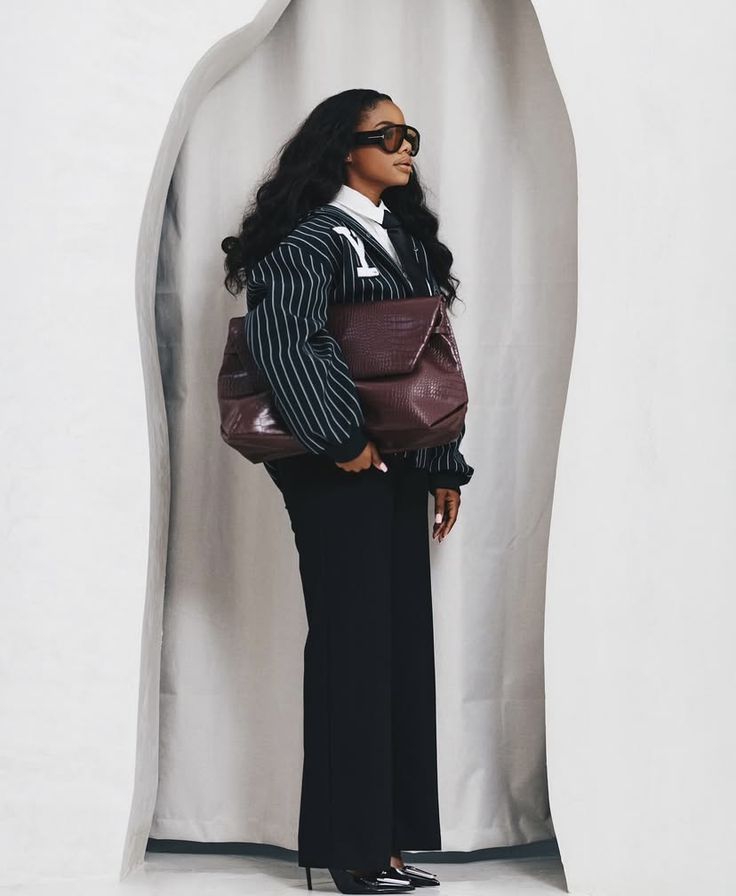 Pamela Mtanga with handbag